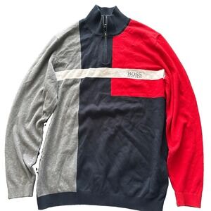 Hugo Boss  Zelchior Pro 1/4 zip golf sweater Size X-Large Tour Logo